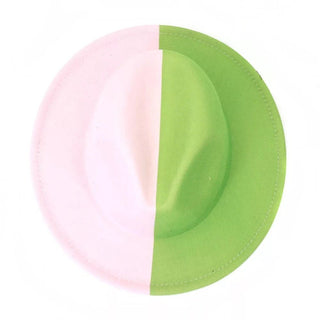 Green/Pink- Fedora - Accessorizmee