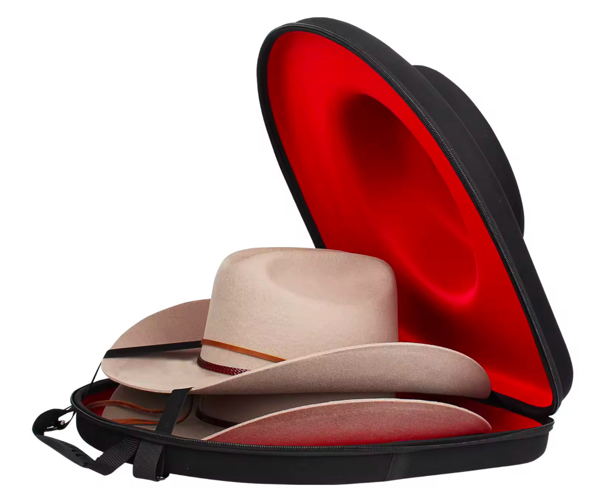 Hat Box for Travel-Crush Proof Hat Travel Case for Cowboy Hats Holder Storage Box Organizer Cap Carrier with Adjustable Carry Strap