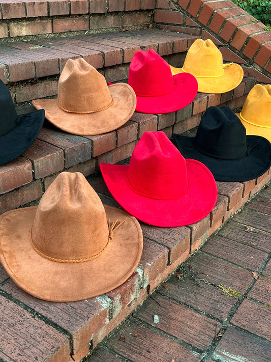 Premium Suede pinched Cowboy Hat - Accessorizmee