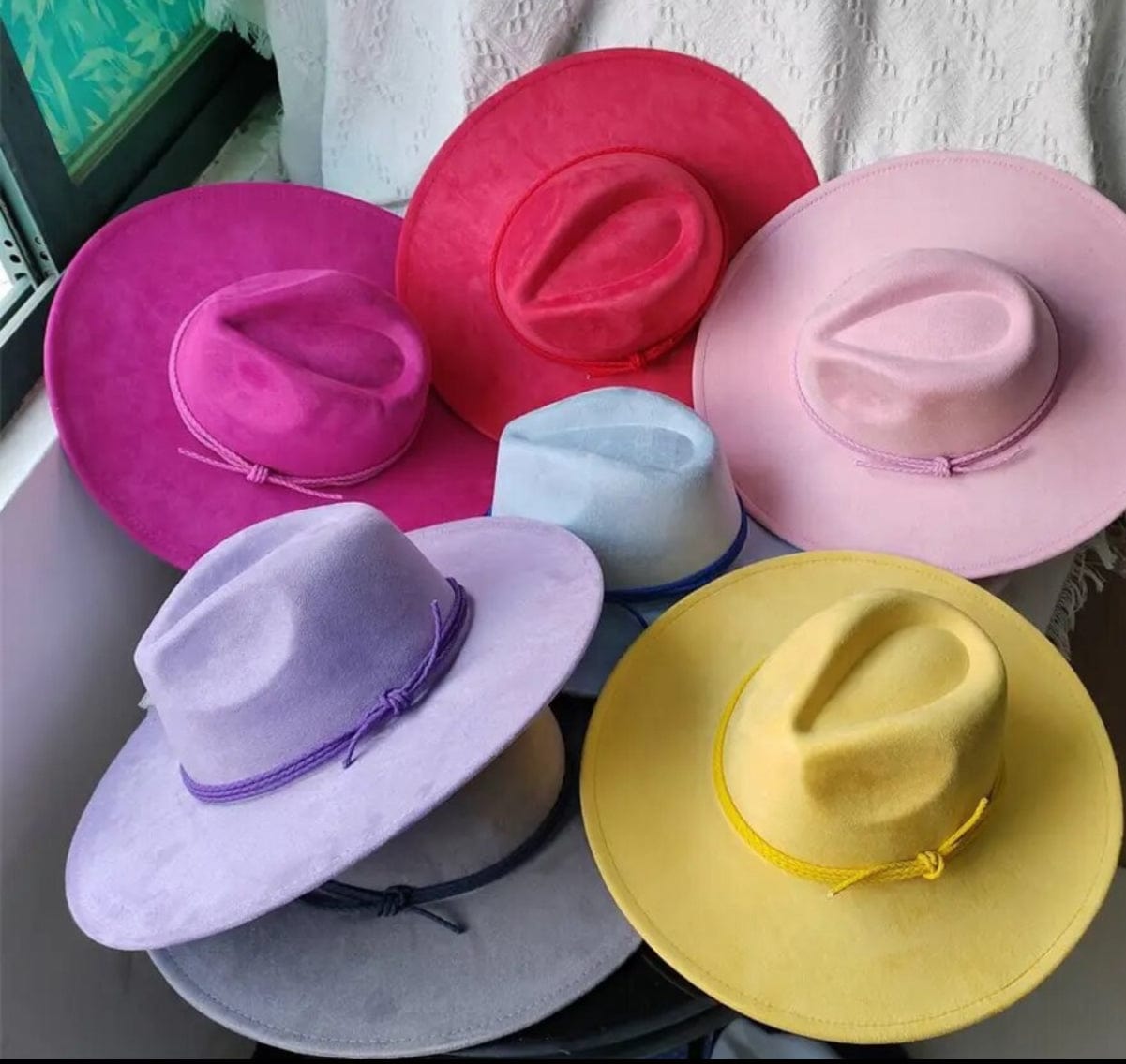 Everyday premium Suede Fedora-hot pink - Accessorizmee