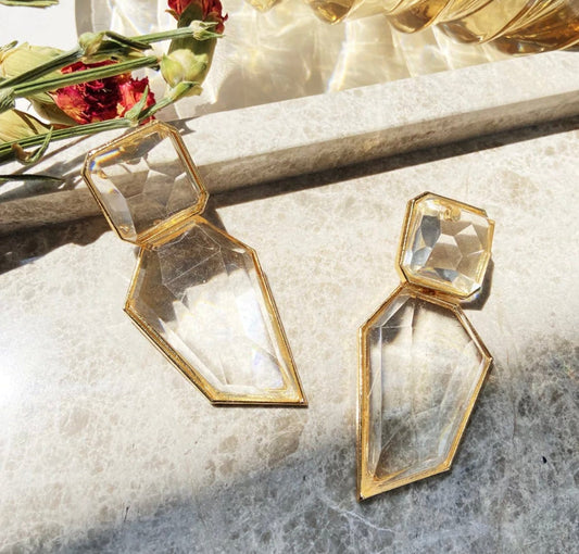 Geometric Statement Earrings - Accessorizmee