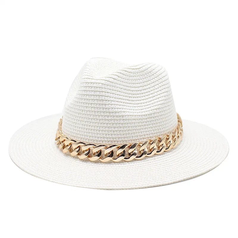 light Weight Straw chain Hat - Accessorizmee