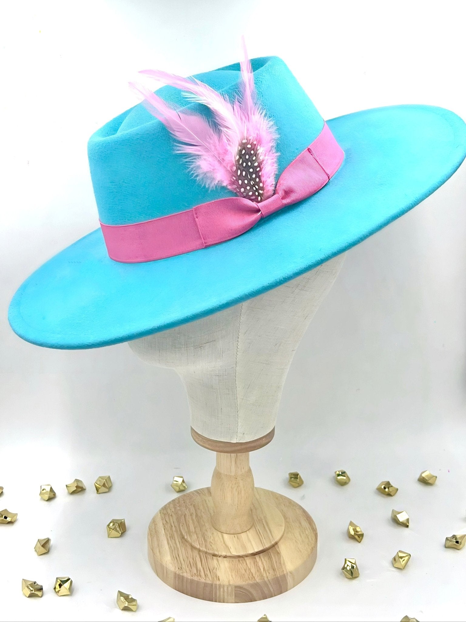 Luxury Round Fedora -Pink - Accessorizmee