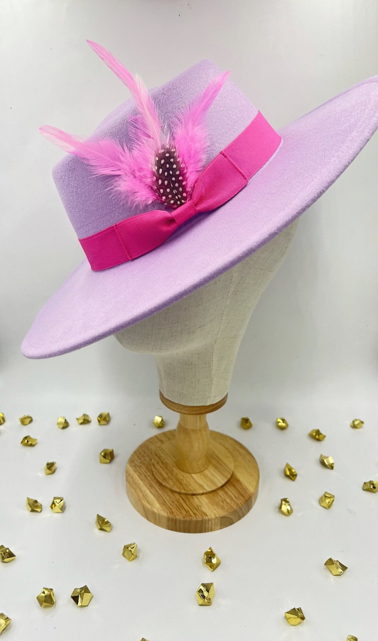 Luxury Round Fedora -Pink lavender - Accessorizmee