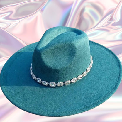 Raw diamond lux wide brim Fedora - Accessorizmee