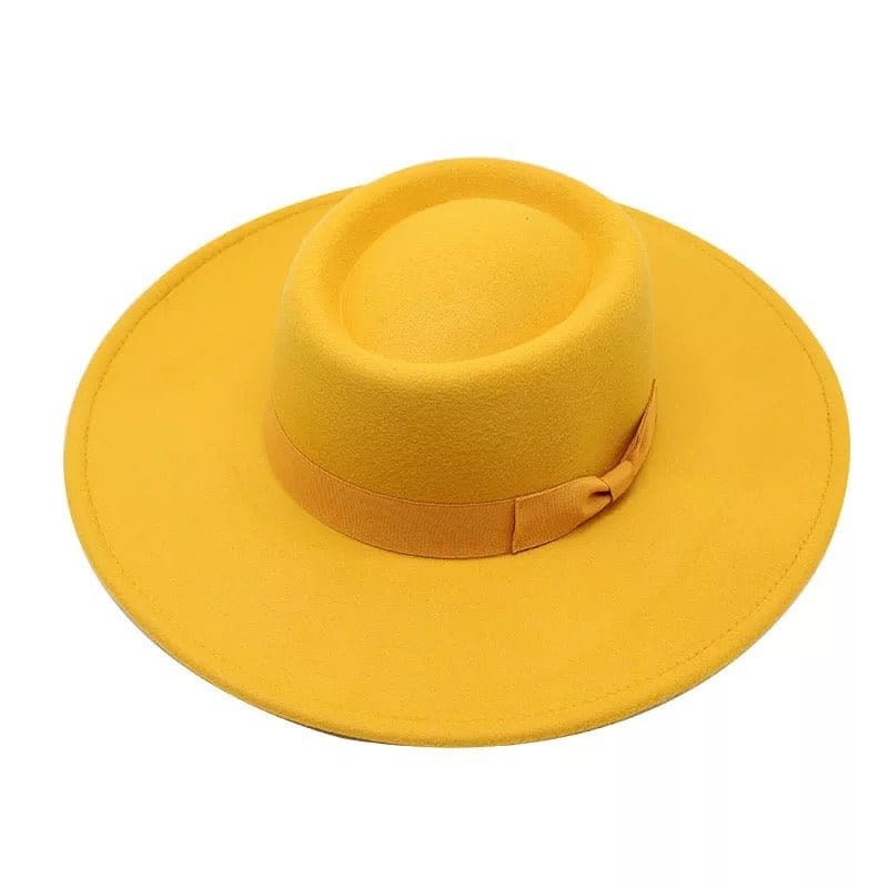 Ribbon Round Brim Siff Fedora - Accessorizmee