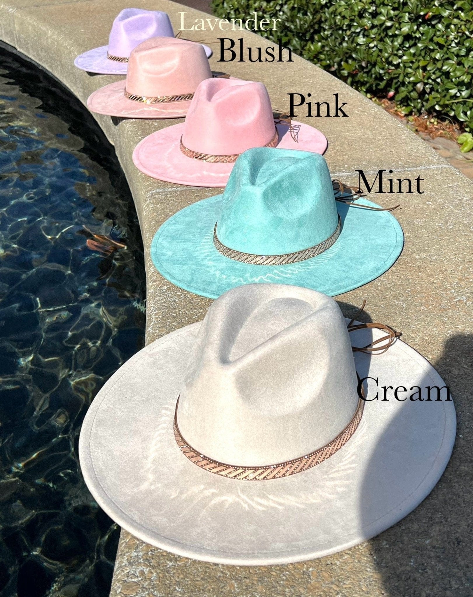 Rose gold Premium vegan fedora - Accessorizmee