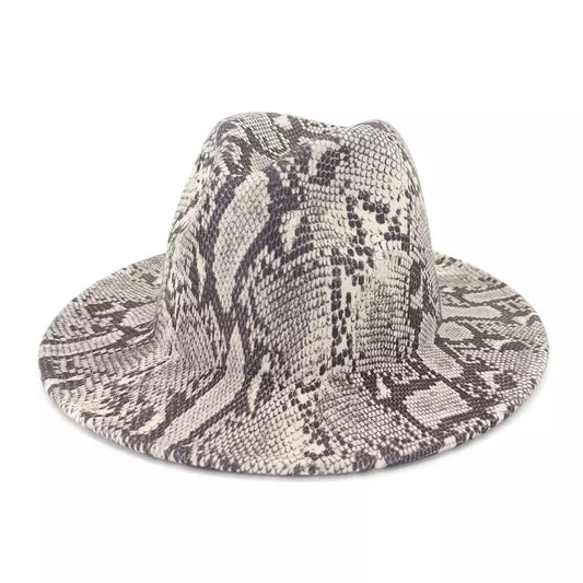 Snake Print Fedora - Accessorizmee