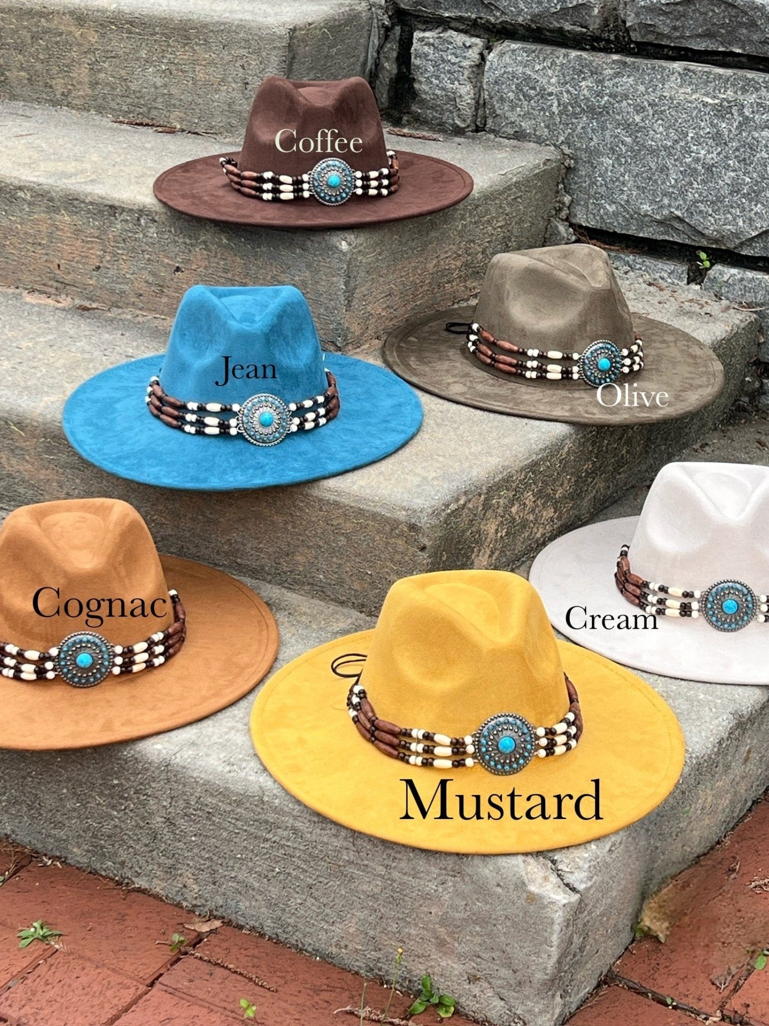 Tribal Suede Fedora - Accessorizmee