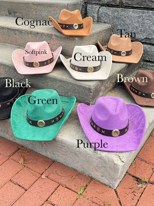 Western Suede Cowboy Hat - Accessorizmee